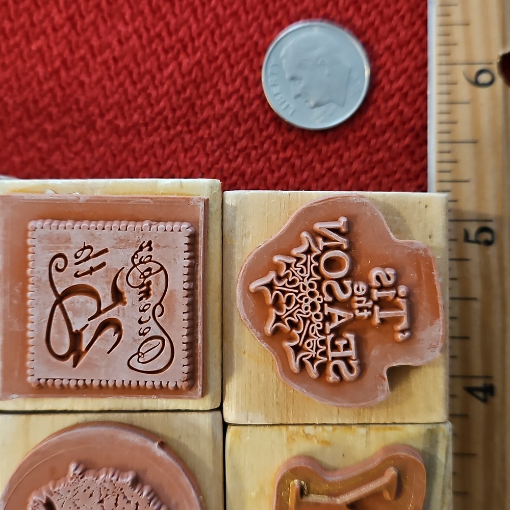 Recollections 16 Piece rubber stamp set Christmas New and gently used Cardmaking - Picture 2 of 7